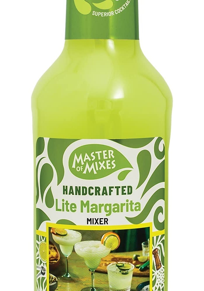 Master of Mixes Margarita Lite Drink Mix, Ready To Use, 1 Liter Bottle (33.8 Fl Oz), Individually Boxed